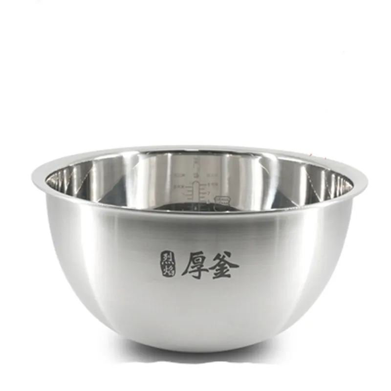 

Original upgraded 304 stainless steel 3L rice cooker inner bowl for xiaomi IHFB01CM uncoated thick kettle