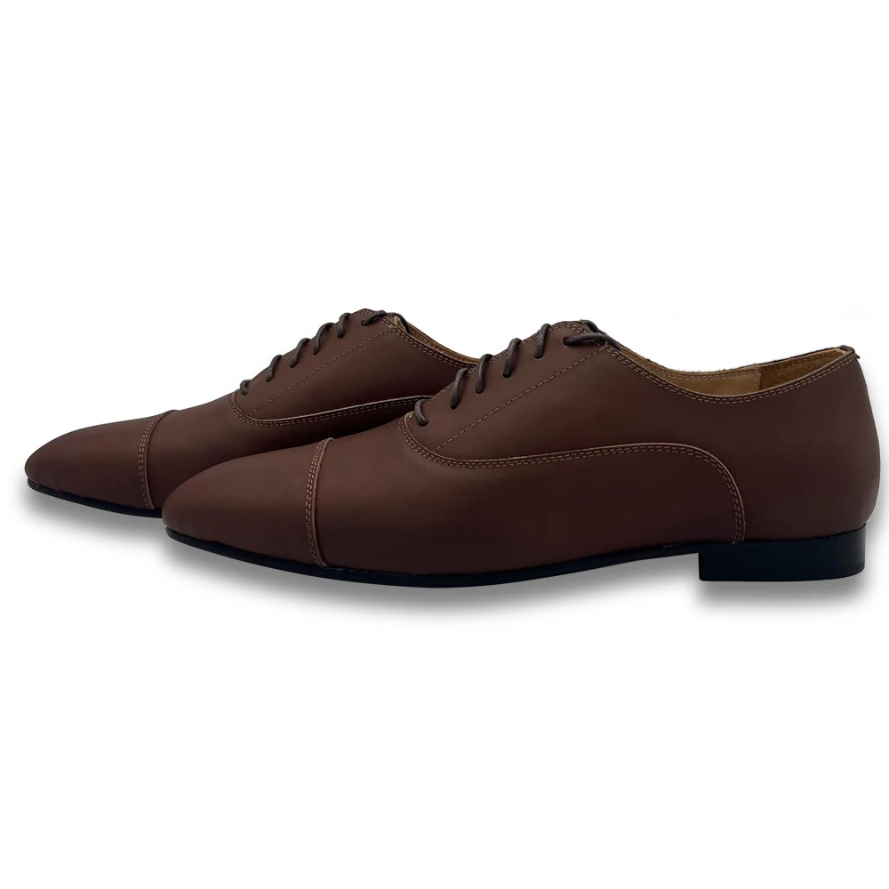

Classic Calfskin Leather Derby Oxford Shoes Lace-up Formal Men Shoes For Business Wedding Dress Casual Shoes
