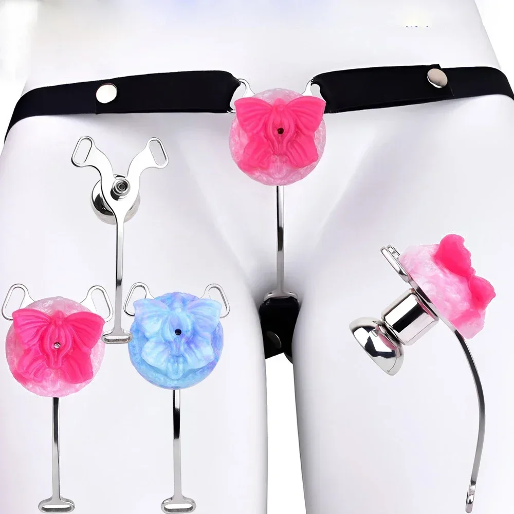 НОВЫЙ съемный уретральный клитор перевернутый пояс верности клетка для члена с