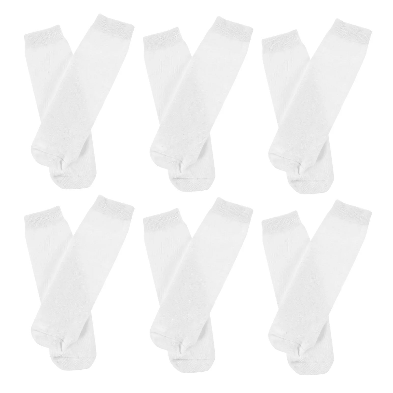 Dye Blank Socks Hot Sublimation Double-sided Printing Printable Straight DIY Elastic White