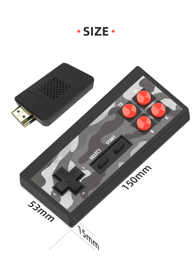

Y2 PRO 8-BIT Wireless TV Video HD Mini Game Console Dual Game Console Game Console 620 games
