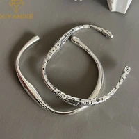 xiyanike 2022 new fashion glossy cuff bangle bracelet for women girls graffiti style trendy jewelry party gift pulseras mujer