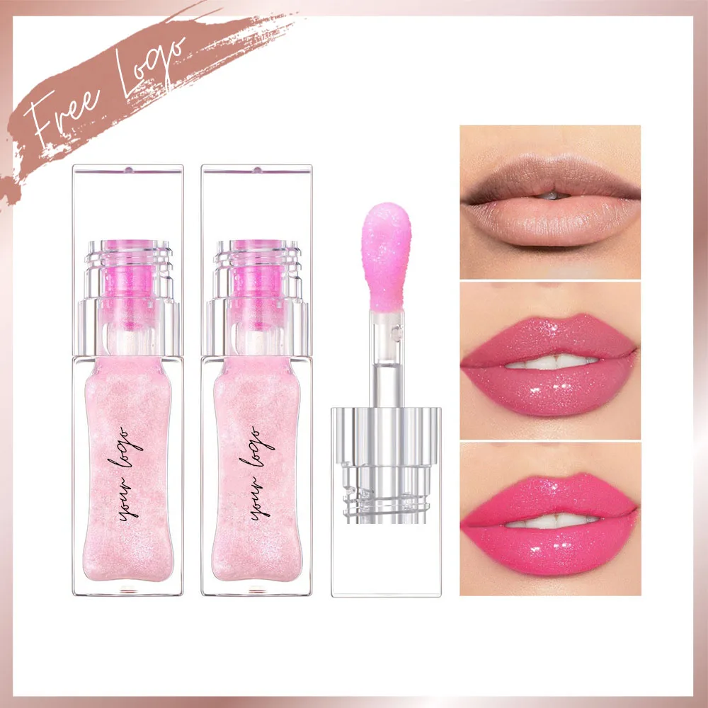 Розовый прозрачный блеск волшебное масло для изменения цвета увлажняющее