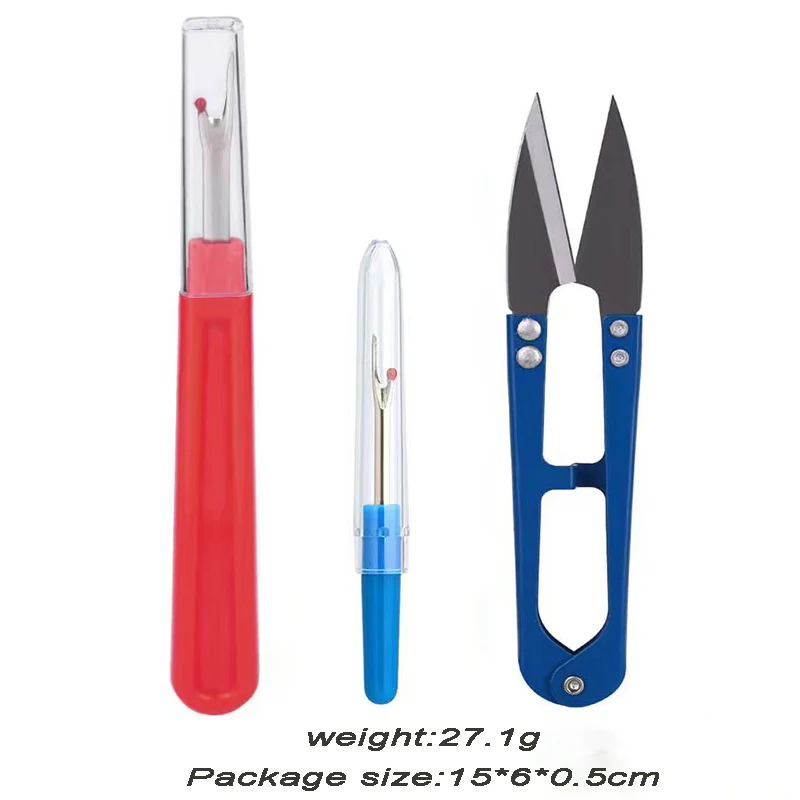 Набор швейных инструментов из нержавеющей стали 3: перфоратор для удаления ниток