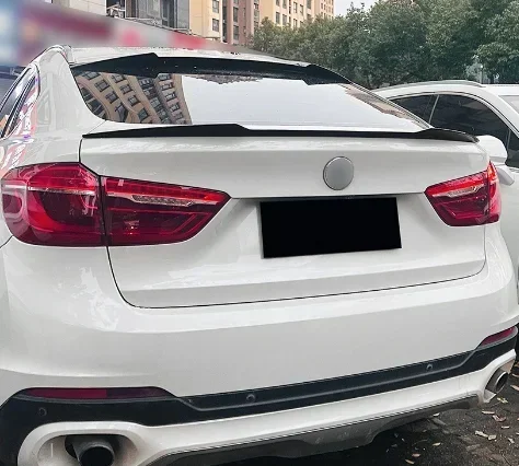 Для BMW X6 F16 2015-2019 задний спойлер комплект кузова глянцевый черный багажника