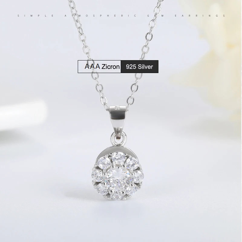 

Fashion Jewellry Women Vogue Accessories Party Wedding Engagement Jewelry S925 Silver Ladies Gift Necklace