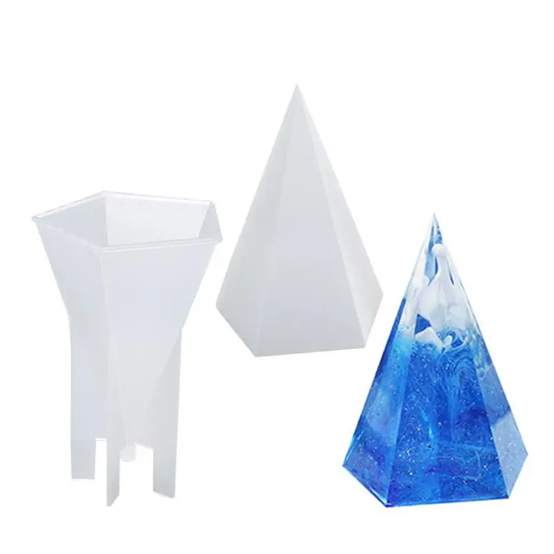 

Pyramid Candle Mold Ring Holder Cone Resin Mold Pyramid Silicone Candle Molds For Resin Casting Soap Candle Jewelry Making DIY