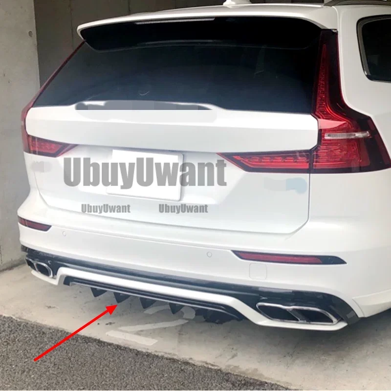 Фото 3 шт. ABS задний бампер, багажник, спойлер для VOLVO S60 V60 (только для SPORT STYLE) 2021 2022 2023 2024 №5