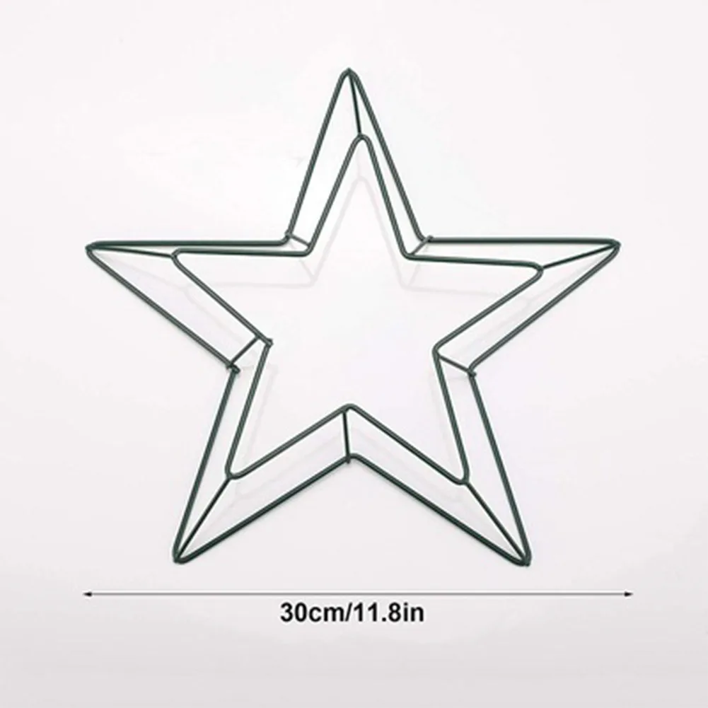 

Star-Shaped Garland Frame Wreath Frame Christmas DIY Garland Garland Ring Holiday Wedding Decor Metal Wire Brand New