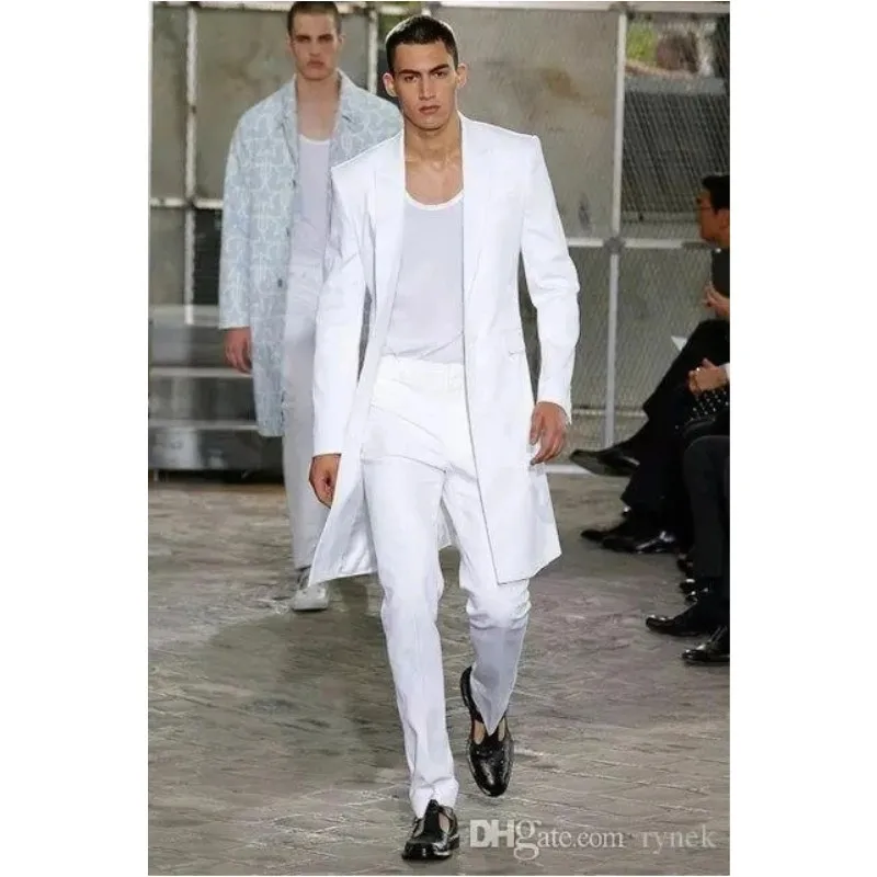 Рисунок 3 - Костюм Homme, модные белые длинные костюмы для свадьбы