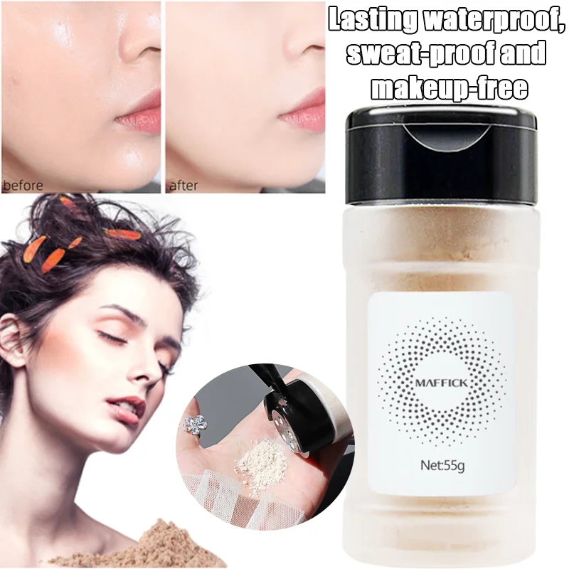 

Matte Powder Oil Control Lasting Waterproof and Sweat-proof No Makeup Powder To Brighten Skin Tone Makeup Powder Face Powder