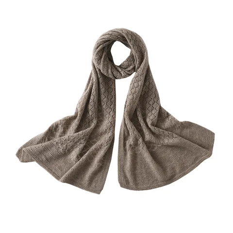 2023 новый осенне-зимний женский 100% кашемировый вязаный шарф однотонное пончо модные накидки женские шарфы высокого качества