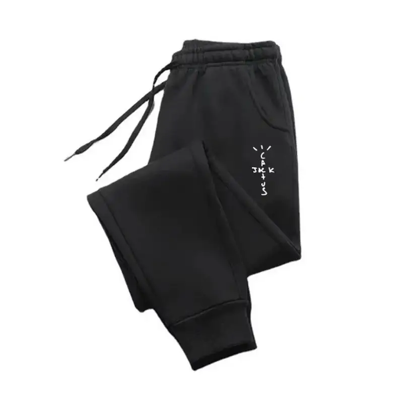 Штаны для бега с буквенным принтом лидер продаж 2024 осенние мужские штаны фитнеса