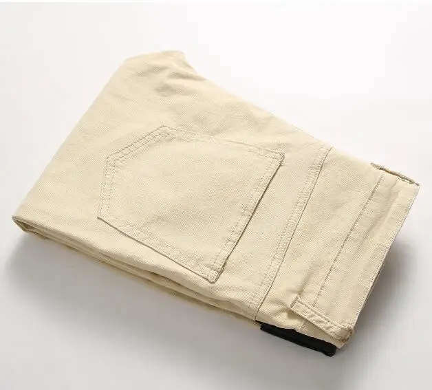 Jeans Men Patchwork Jeans Straight Leg Skinny Jeans Men Punk Pants Male Streetwear Denim Pants Mens Clothing