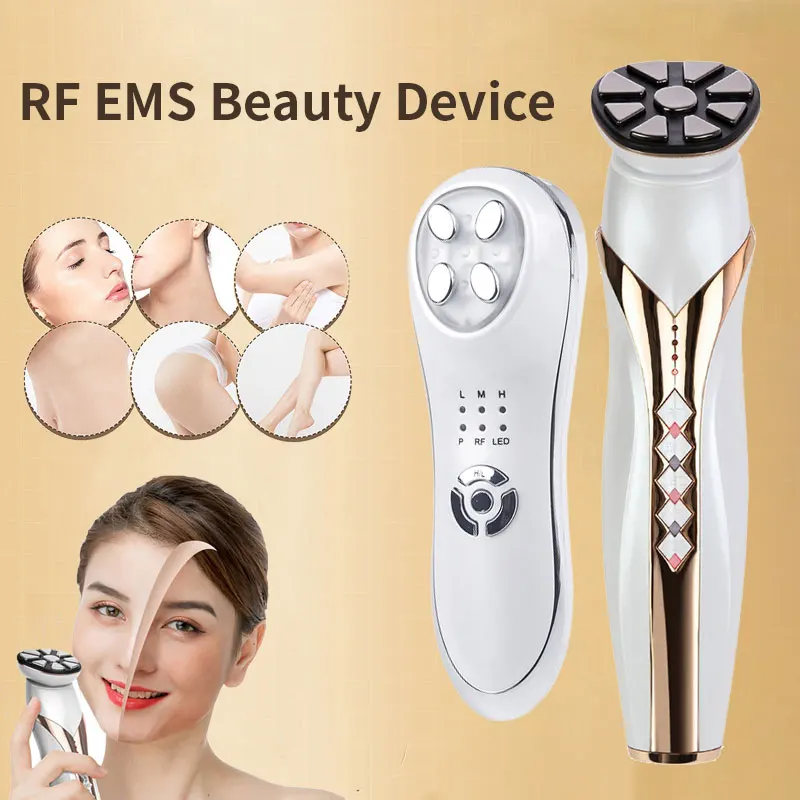 

RF Facial Vibration Massager LED Photon Rejuvenation EMS Lifting Anti Aging Deep Cleaning Face Care Beauty Machine