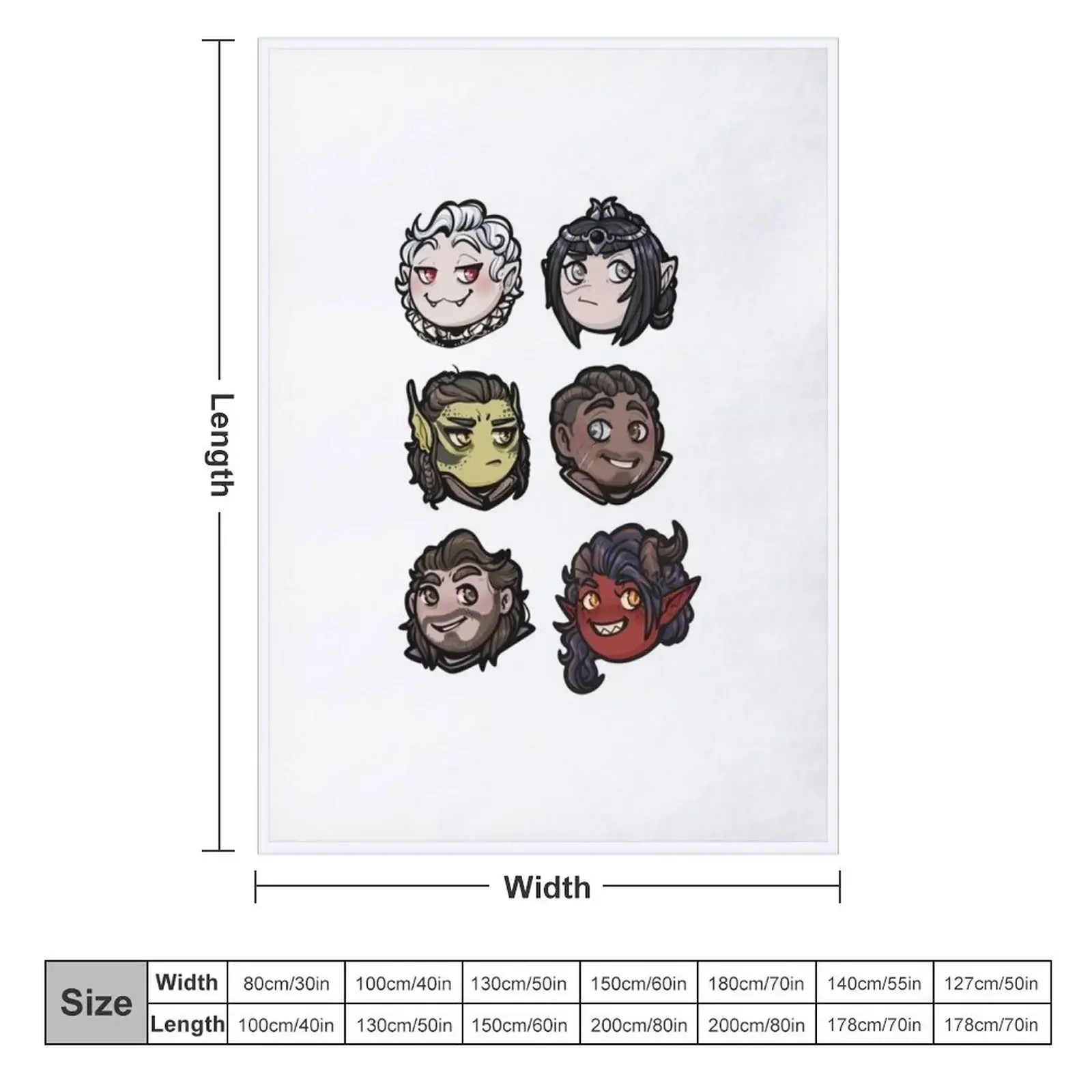 Одеяло Balders Gate с 3 исходными иероглифами декоративное покрывало мягкие кровати