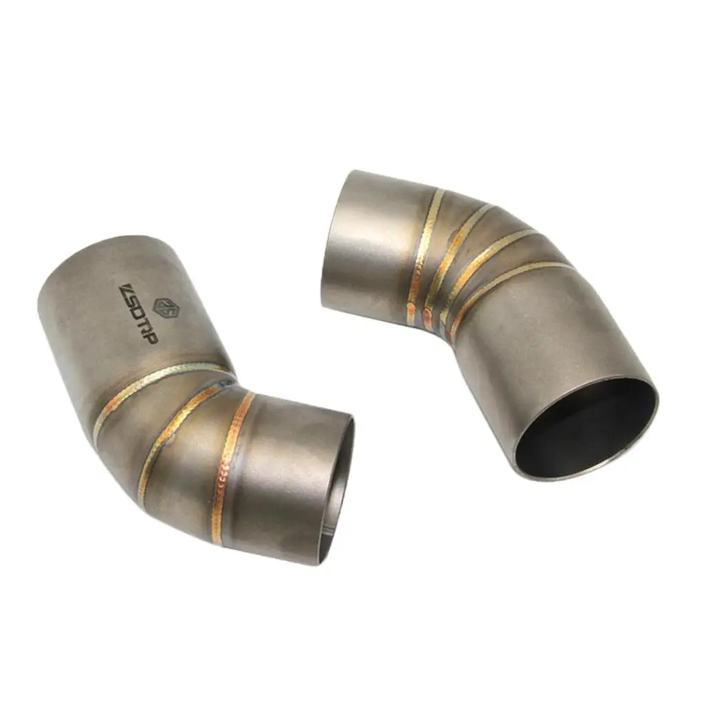 

2pcs Exhaust Middle Pipe Connecting Pipe Mid Tube For Ducati Monster 795 796