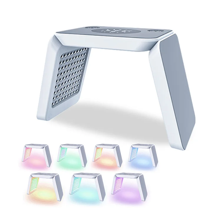 

Face Acne Wrinkle Remover Device Far Infrared Colorful Skin Care Mask Pdt Led Light Therapy Machine