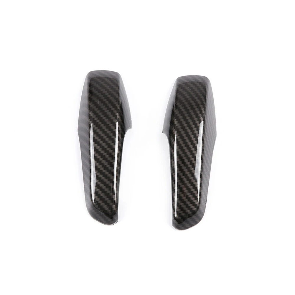 

2x Carbon Fiber Look Interior Door Handle Cover Decors For Smart 451 10-14 Car Accessories Interior Door Handle Stickers