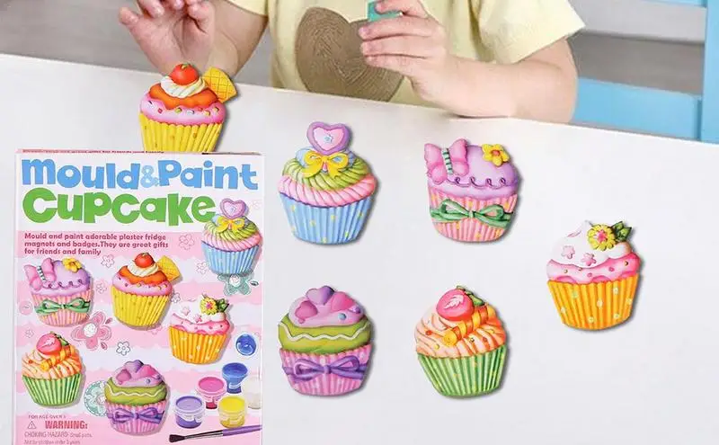

Plaster Painting Plaster For Painting Ocean Life & Cupcake Figurine Painting Crafts Creative Kids Crafts Painting Set For Kids