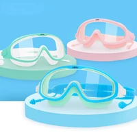 2022 new childrens swimming goggles boys and girls swimming glasses waterproof anti fog hd large frame swimming equipment