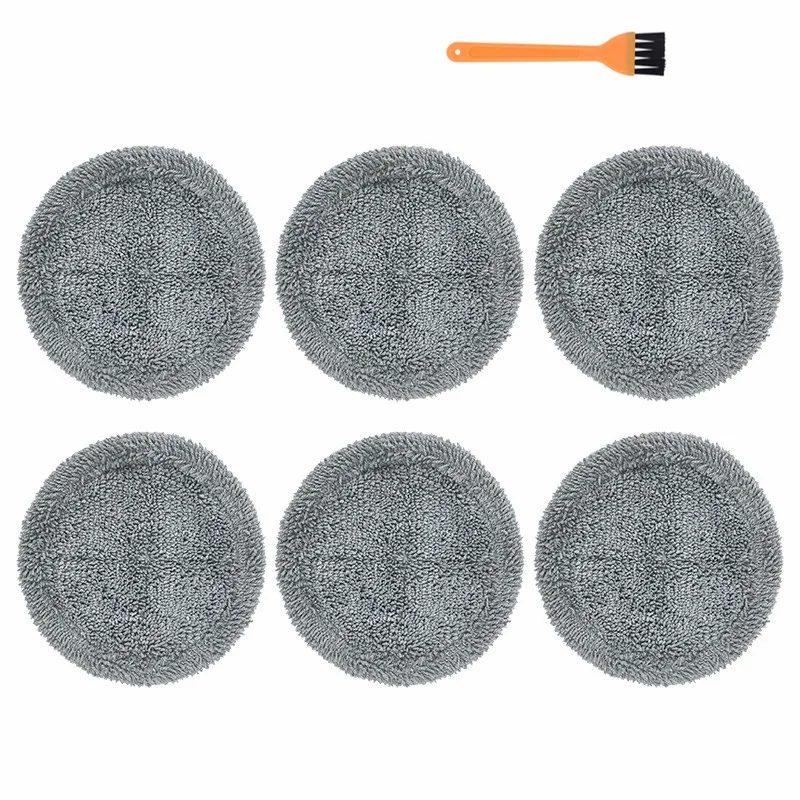 

Моющиеся накладки для робота-пылесоса ECOVACS DEEBOT X1 OMNI/TURBO, тряпки для швабры, сменные, серые, 7 шт.