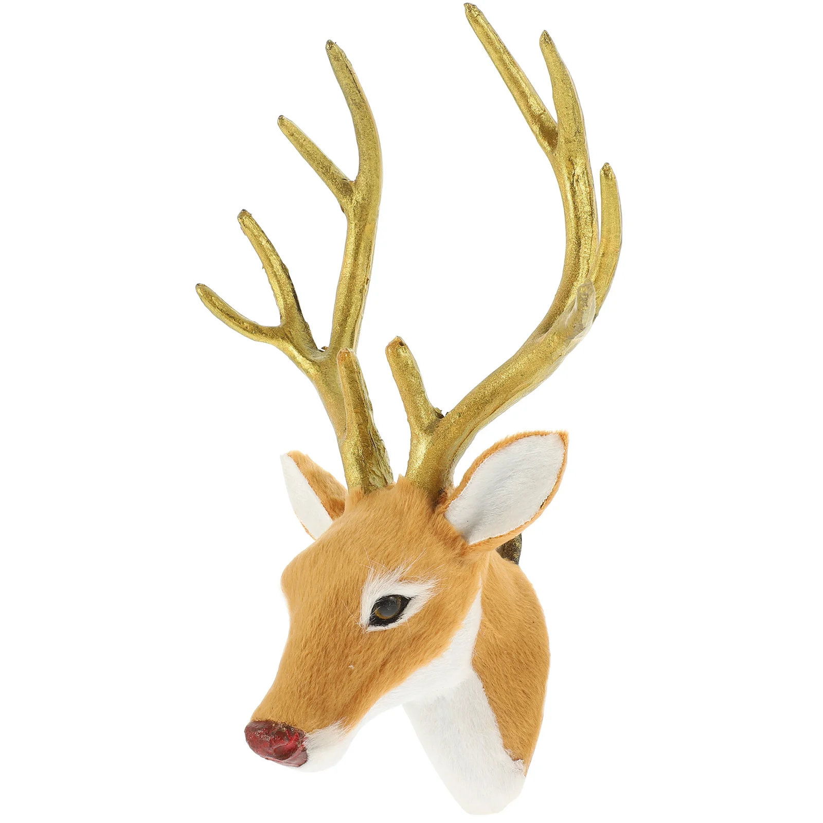 

Room Decorations Elk Head Christmas Figurines For Table Reindeer Indoor Statue Simulation Artificial Ornaments