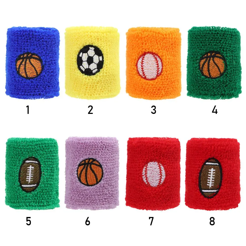 Basketball Running Gym Kid Children Wrist Protection Wrist Support Protect Fitness Head Band Sport Wristbands images - 6