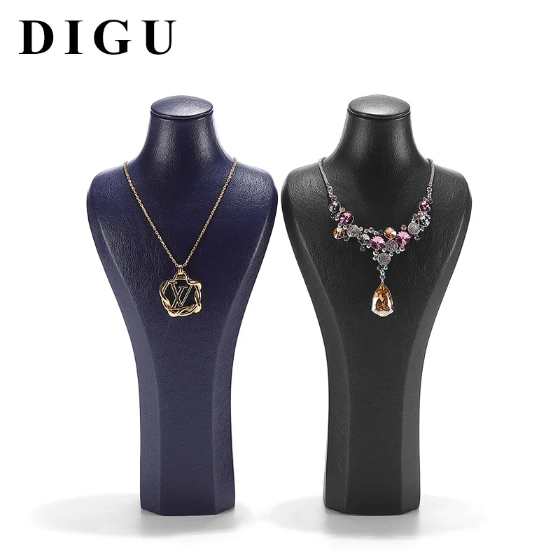 PU necklace display stand portrait neck hanger jewelry shop with window display jewelry props in stock