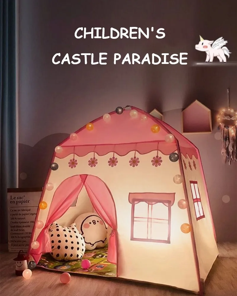 

Палатка игровая для помещений, домик-замок, игрушки, мальчик, девочка, принцесса, домашний складной маленький домик, подарок на день рождения, домашний декор