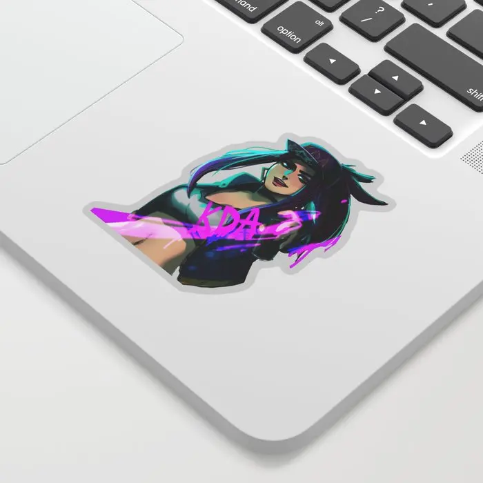 

Лига Легенд, Акали, изгой, убийца, LOL, стикеры, виниловые наклейки для ноутбука, автомобиля, стикер для мотоцикла, телефона, 5*5 см