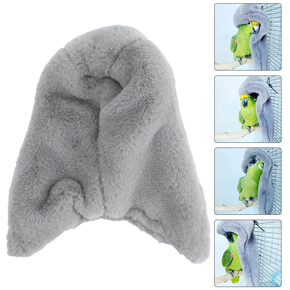

Bird Blanket Parrot Warm Plush Shawl Cozy Sleeping Hut House Shelter Winter Corner Bedding Glider Hiding Cage Place Cag