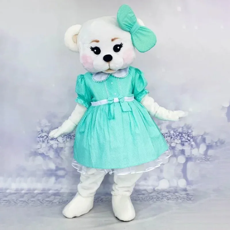 Костюм-талисман в виде медведя Тедди для девочек