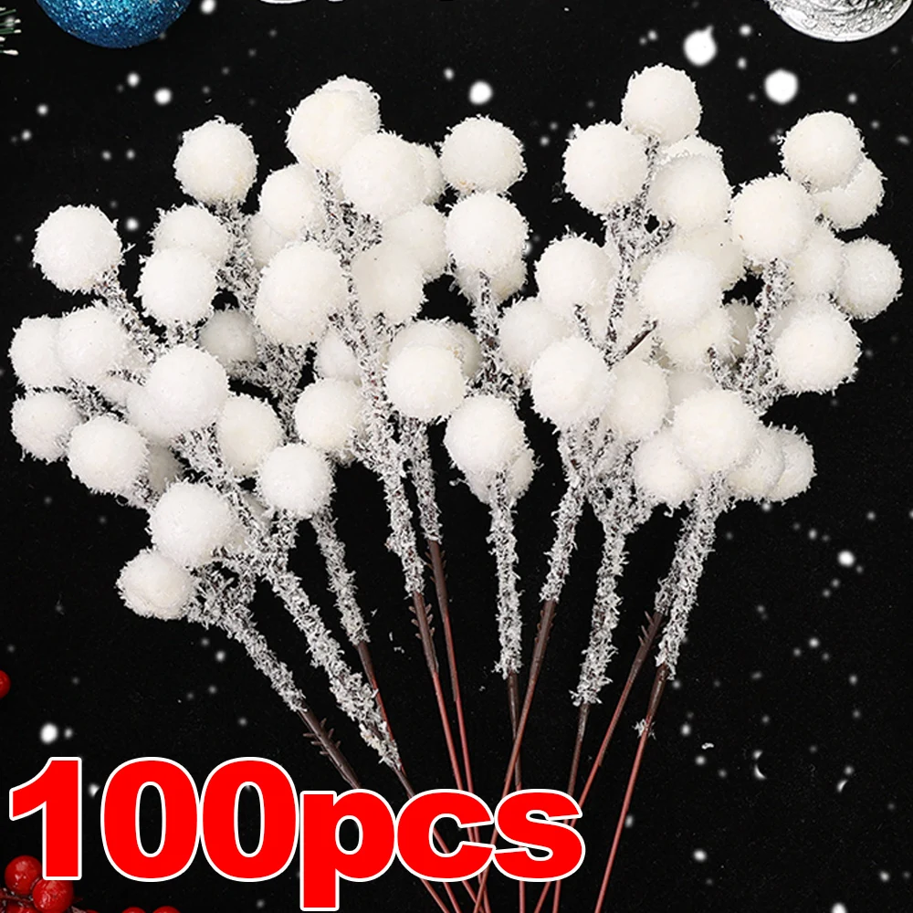 

Искусственные белые ягоды из пенопласта 5 шт