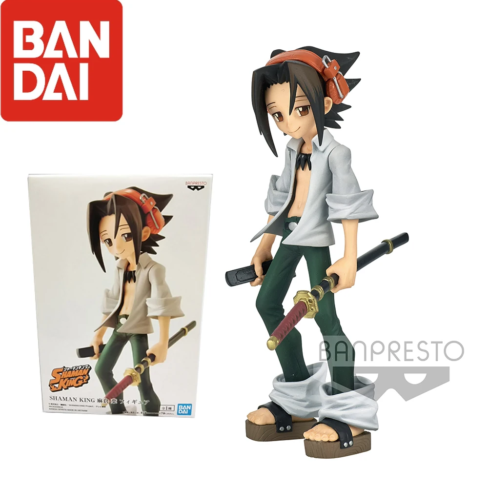 

In Stock Bp Banpresto Anime Figure Yoh Asakura Shaman King Standing Posture 14Cm Action Doll Pvc Model Collectible Child Toys