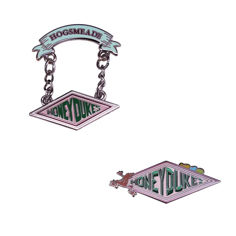 

Originality Lapel Badge Honeydukes enamel pin wizard sweet shop Hanging brooch badge