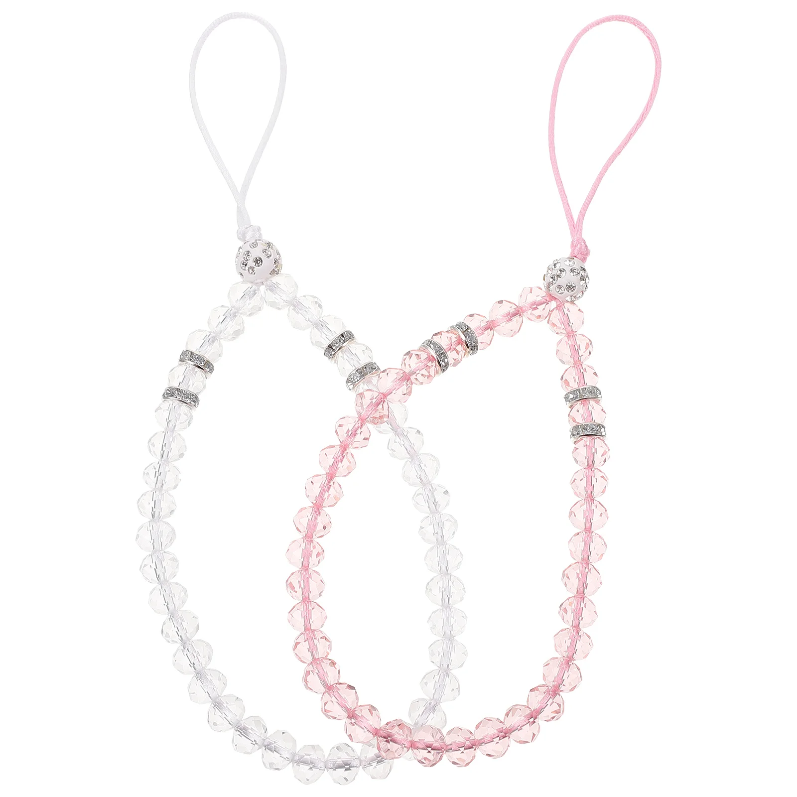 

Strap Lanyard Charms Wrist Chain Rope Beaded Cell Hanging Charm Cute String Chains Beads Mobile Girls Bead Lanyards Decorative