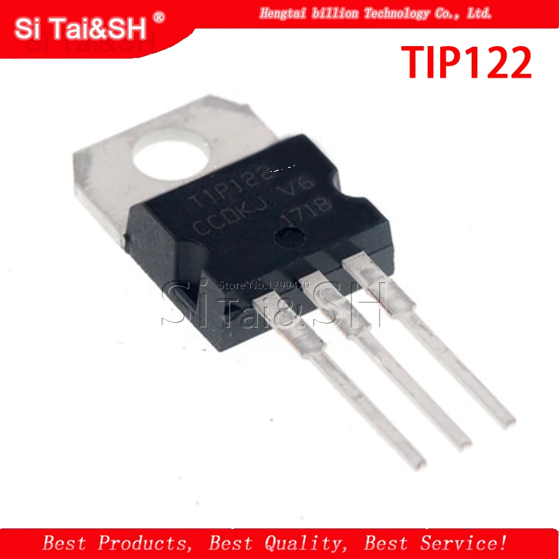 

10 шт TIP122 TO-220 5A 100V NPN