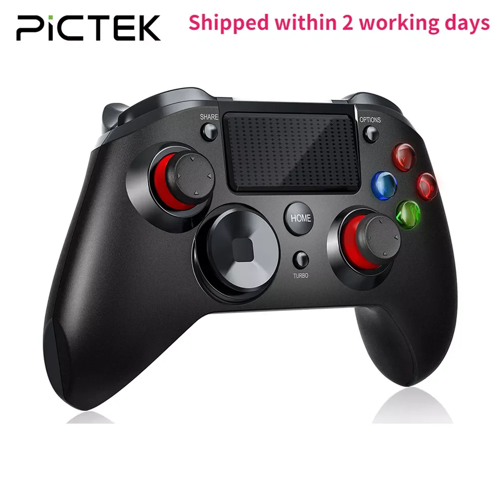 

NEW2023 PICTEK PC263 kontroler PS4 USB bezprzewodowy pad do gier Android na Playstation 4 z gniazdo zestawu słuchawkowego akumu