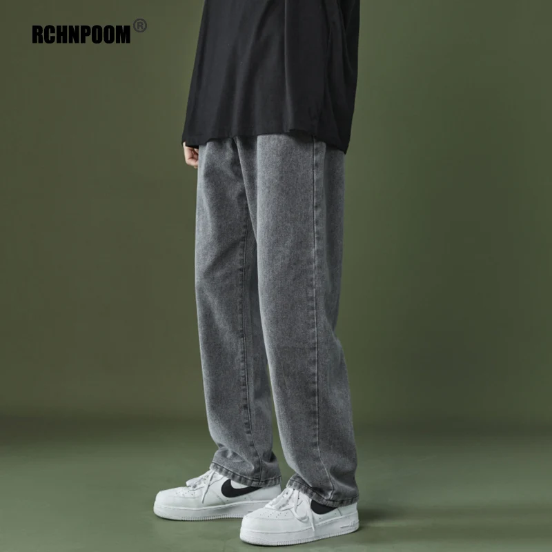 

2022 New Korean Style Jeans Men Brand Fashion Casual Baggy Streetwear Harem Men Pants Loose Straight Wide Leg Pants Men Clothing