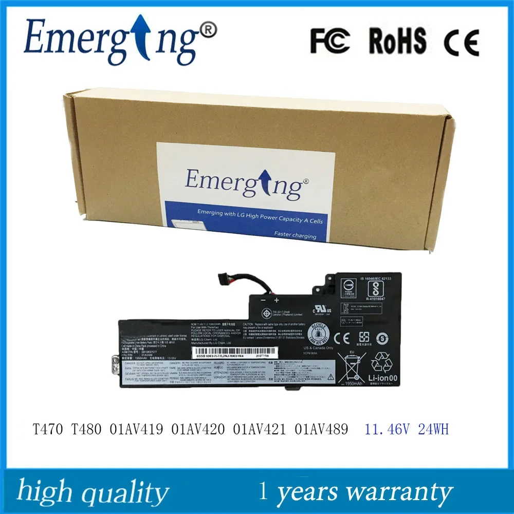 Новый оригинальный аккумулятор для ноутбука Lenovo ThinkPad A475 T25 T470 T480 01AV489 01AV419 01AV420 01AV421