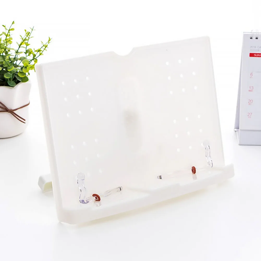 

Складная подставка для книг для дома, пластиковая подставка для документов, музыки, наклона, портативные подставки для книг, регулируемый д...