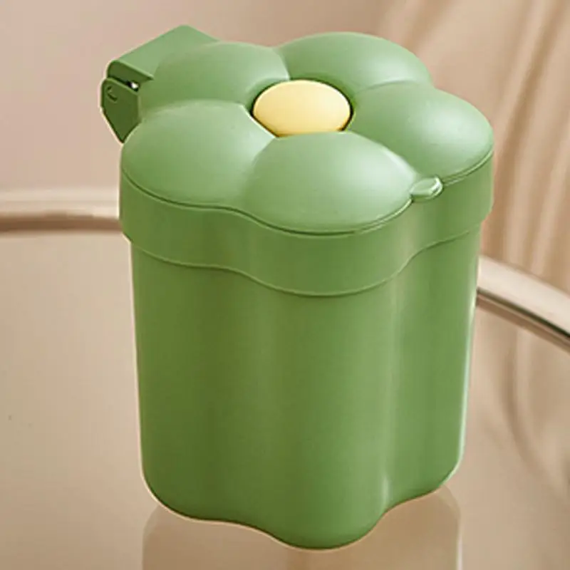 Настольный мусорный бак с крышкой цветочная столешница мусорное ведро для