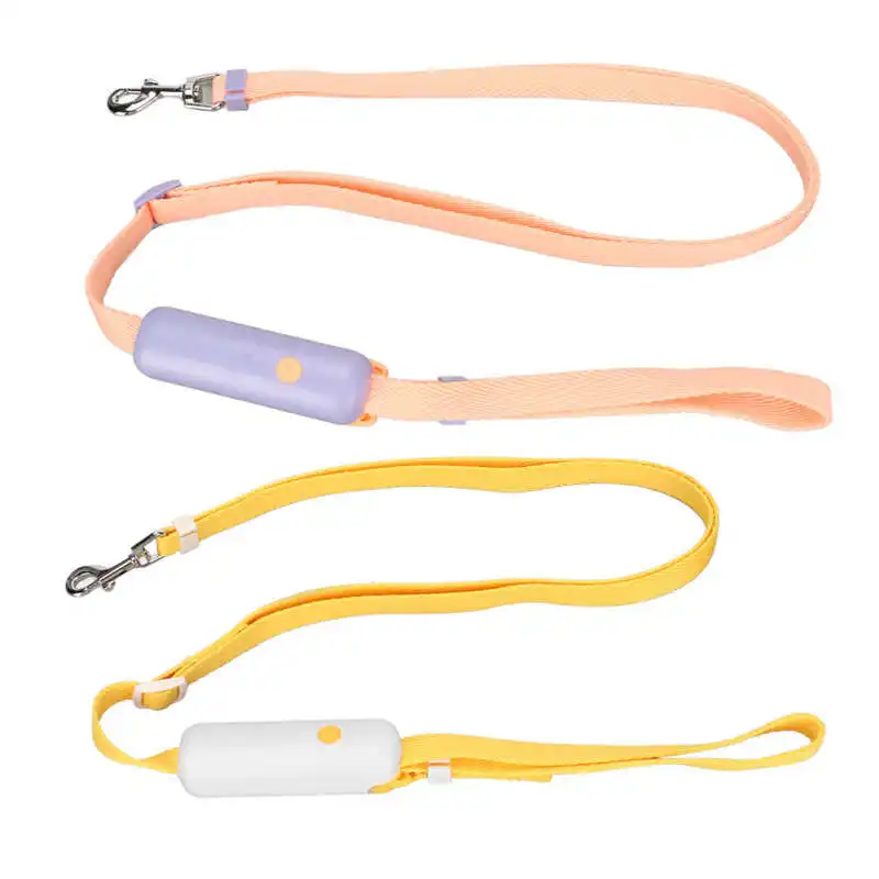 

Pet Leash Retractable Stylish Multifunctional Nylon Pet Walking Leash with Adjustment Buckle Hanging Loop and Snap Lock