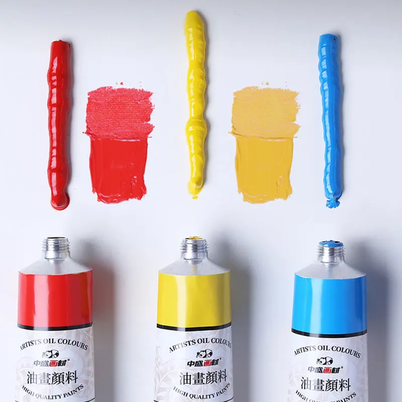 Oil paint formaldehyde-free professional 24 colors single tubular independent packaging 50ML Environmental Art Supplies