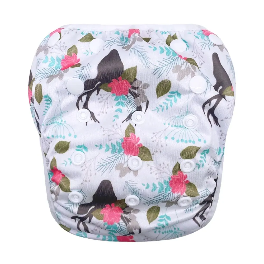 Детские летние дышащие сетчатые подгузники унисекс с регулируемой талией для