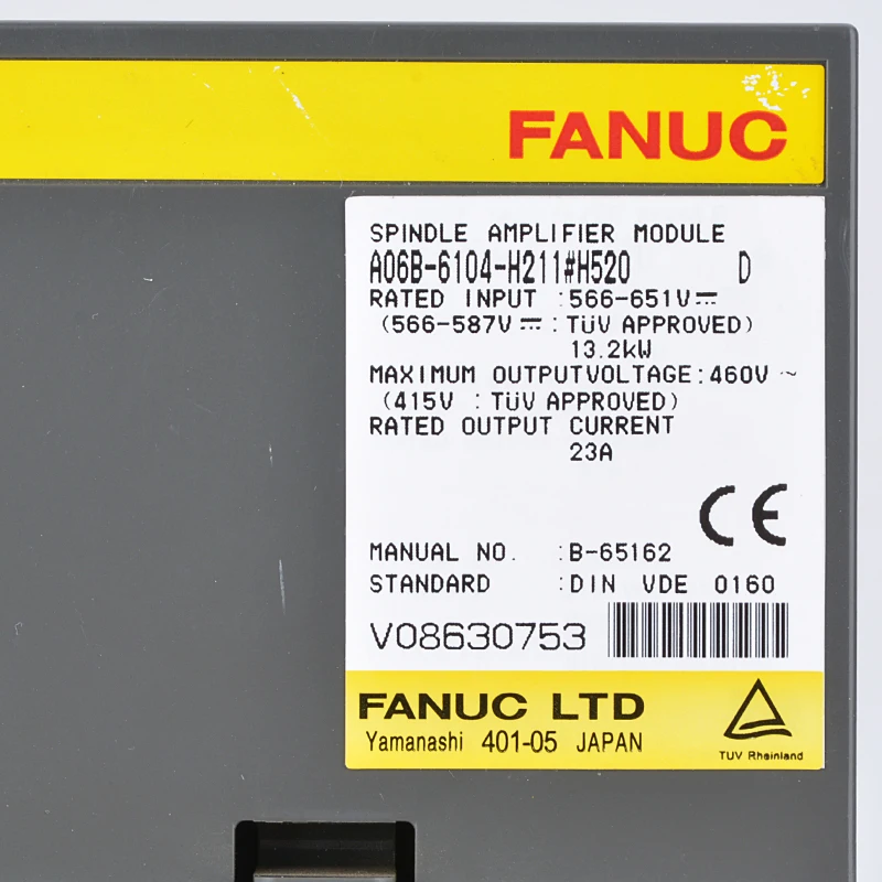 Оригинальный модуль сервопривода Fanuc Robodrill Robots Amplifier FANUC A06B-6104-H211 # H520