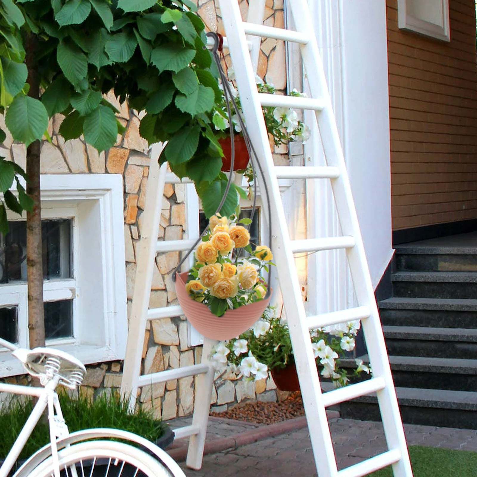 

Window Hanging Pot Pots Resin Planter Baskets Planters Plants Type Flowerpot Outdoor Indoor