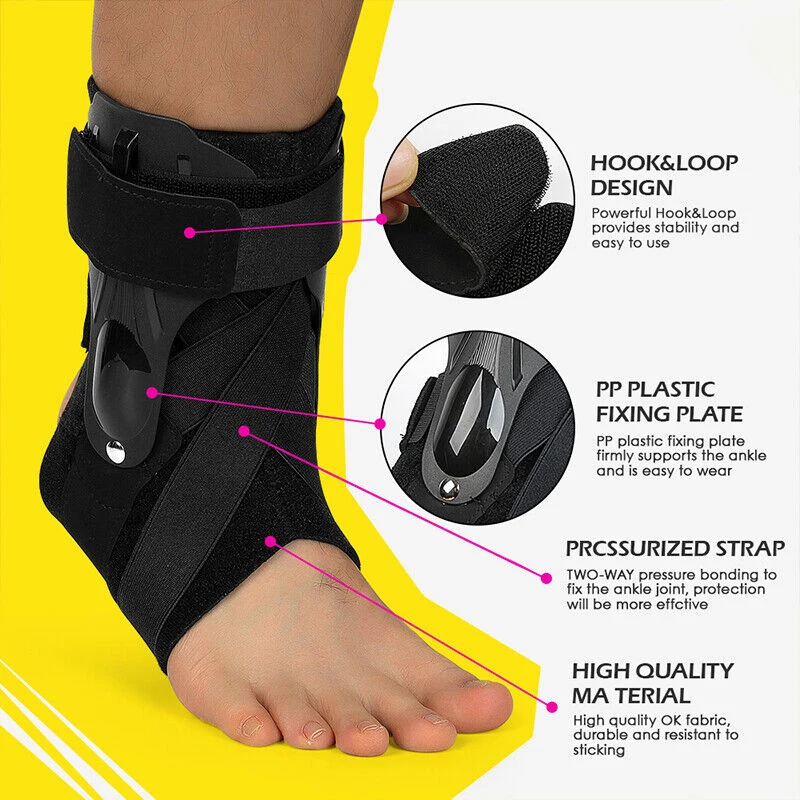 

1pcs Protective Football Ankle Support Basketball Ankle Brace Compression Nylon Strap Belt Ankle Protector Drop Foot Strap 2024