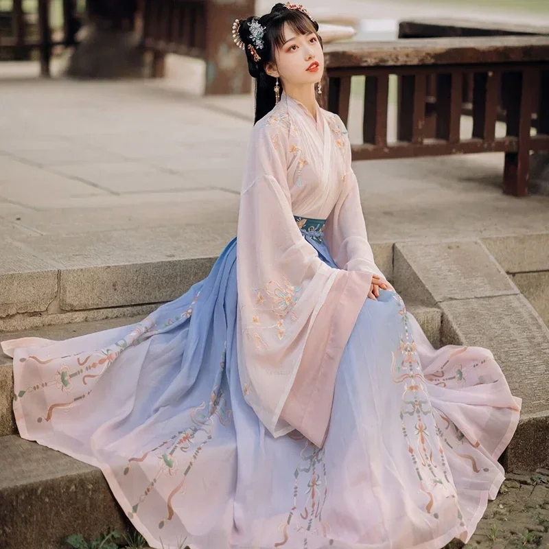 Женское платье Hanfu в китайском стиле традиционное элегантное принцессы с